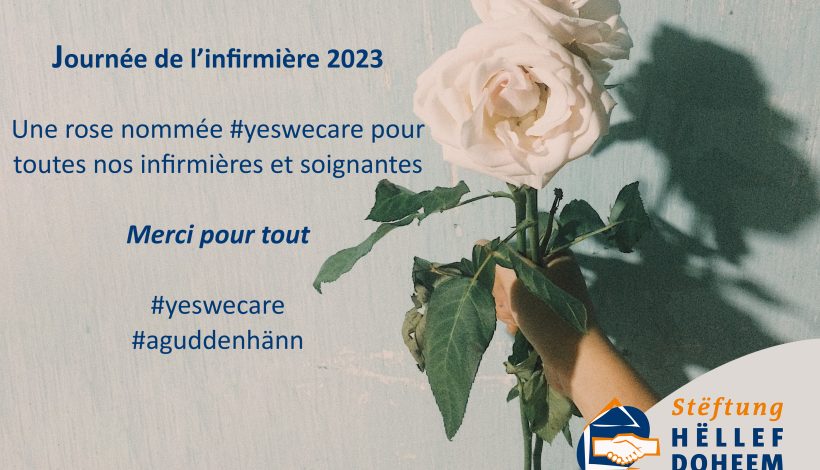 Rose blanche nommée #yeswecare